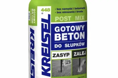 Gotowy beton Kreisel Post Mix do słupków. Worek 20 kg. Proste przygotowanie: zasyp i zalej. Idealny do budowy słupków.