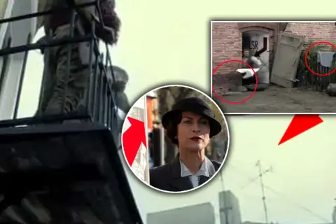Najdziwniejsze wpadki na planie, których nigdy nie wyemitowano w telewizji. Kobieta w kapeluszu i zakulisowe sceny z planu filmowego.