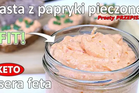 Pasta z papryki: Przepyszna pasta z pieczonej papryki i fety na kanapki