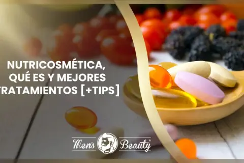 Descubre qué es la nutricosmetica y sus tratamientos. Pastillas y frutas en primer plano.