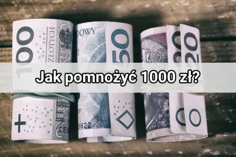 Zrolowane banknoty 100 zł i 50 zł. Jak zacząć inwestowanie krótkoterminowe z 1000 zł?
