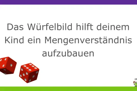 Würfelbilder helfen mathe kinder, Mengenverständnis aufzubauen. Zwei rote Würfel liegen auf weißem Grund.