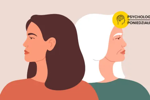 Dwie kobiety, młodsza i starsza, odwrócone plecami. Czy toksyk kocha? Psychologiczne Poniedziałki.