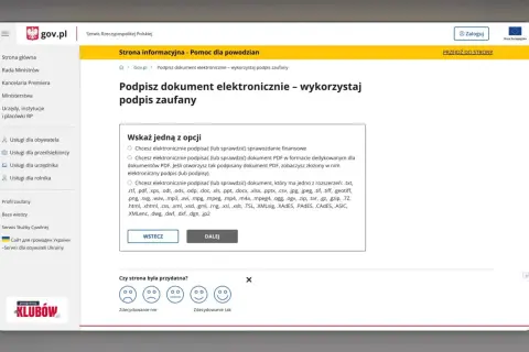 Jak podpisać dokument profilem zaufanym? Strona gov.pl wyjaśnia, jak elektronicznie podpisać dokumenty PDF i inne formaty.