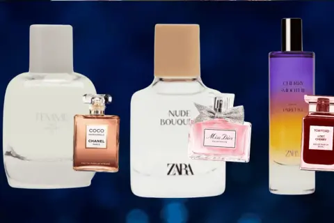 Dobre odpowiedniki drogich perfum: Chanel, Dior, Tom Ford i zapachy Zara.