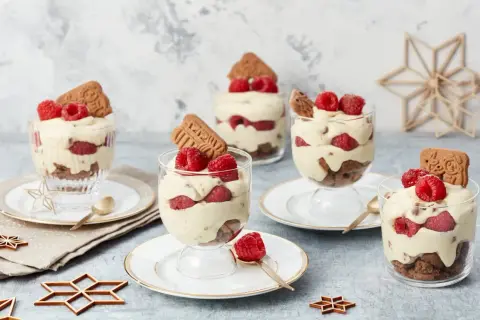 Himbeer Spekulatius Dessert: Einfaches Rezept für festlichen Genuss