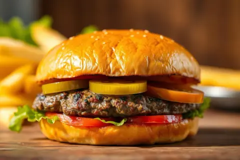 Ile kalorii ma burger z frytkami? Nawet 1800 kcal! Jedz świadomie