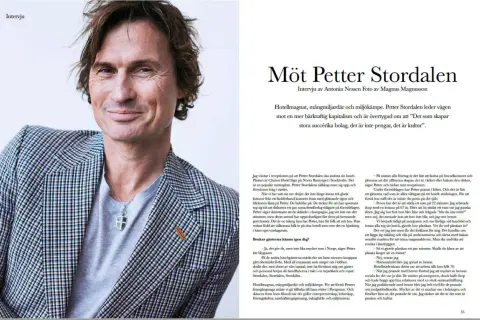Petter Stordalen, hotellmagnat och miljökämpe, i en intervju om framgång och kultur. Hans bok är en inspiration.