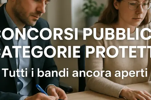 Concorsi pubblici per categorie protette: per iscriversi bisogna essere disoccupati. Tutti i bandi ancora aperti.