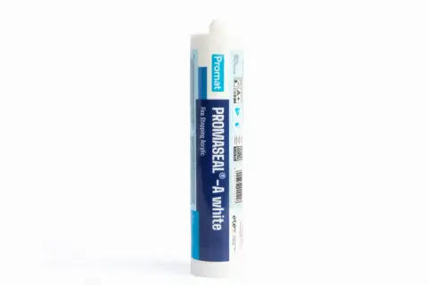 Biała tuba z akrylem ogniochronnym PROMASEAL®-A white, idealna do zabezpieczania szczelin.