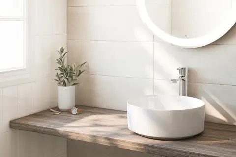 Encimeras de madera para baño: ¿Compatibles? Guía completa y estilos
