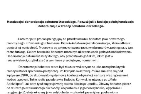 Wielki człowiek w kulturze: od bohatera do deheroizacji. Analiza.