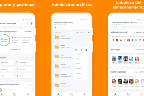 ASTRO File Manager: el mejor explorador de archivos android para organizar, administrar y limpiar tu almacenamiento.
