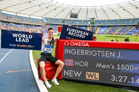 Jakob Ingebrigtsen z rekordem Europy i świata na 1500m na mityngu Silesia Kamila Skolimowska. To ważny punkt w kalendarzu diamentowej ligi.