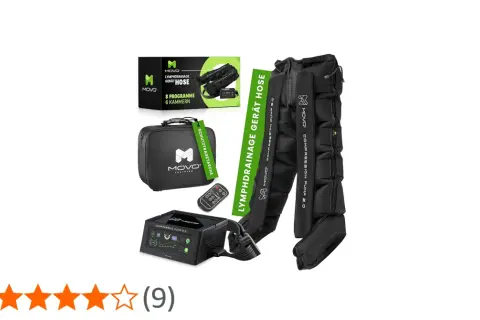 Lymphdrainage Hose von Movo, ideal für die Anwendung zu Hause. Dieses Gerät könnte auch von der Krankenkasse bezuschusst werden.