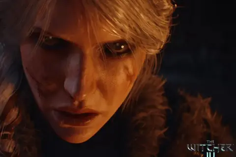 Ciri z bliznami na twarzy, gotowa do walki. Czy jej sprzęt sprosta **wiedźmin 4 wymagania**?