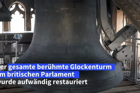 Der berühmte Glockenschlag von Big Ben, die Glocke des britischen Parlaments, wurde aufwendig restauriert.