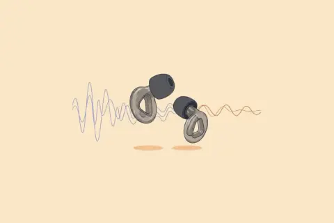 Auriculares con ondas sonoras. 40 dB es mucho ruido, pero estos auriculares te aíslan.