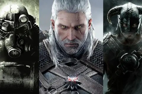 Postapokaliptyczny żołnierz, wiedźmin i nordycki wojownik – ikony gatunku stare gry RPG.