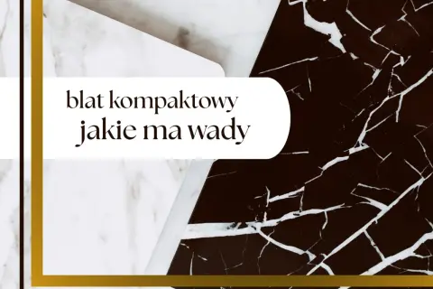 Blat kompaktowy – jakie ma wady? Elegancki design z kontrastującymi wzorami marmuru.