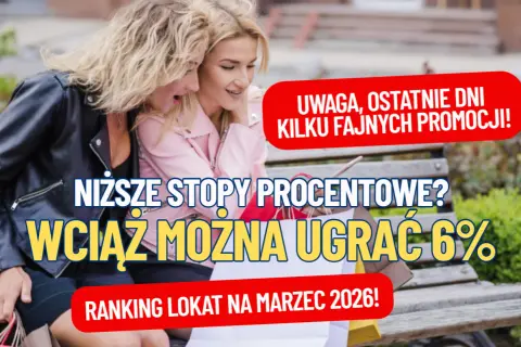 Dwie kobiety patrzą na telefon, dyskutując o tym, w którym banku jest najwyższe oprocentowanie. Wciąż można ugrać 6%!