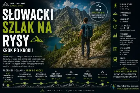Słowacki szlak na Rysy: przewodnik po trasie z pięknymi widokami i umiarkowaną trudnością. Idealny dla miłośników górskich wędrówek.
