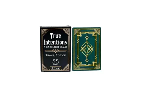 Karty "True Intentions" - A Mind Reading Oracle. Zestaw 55 kart, idealny do zgłębiania teorii umysłu, przykłady zastosowań.