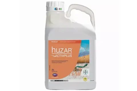 Oprysk Huzar Activ-Plus w 5L opakowaniu, skuteczny środek do ochrony zbóż przed chwastami.