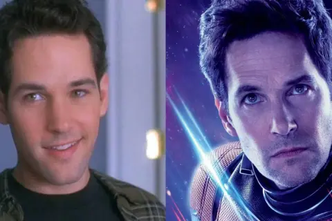 Paul Rudd i två olika roller. Till vänster som en ung man, till höger som Ant-Man. Många filmer med Paul Rudd har blivit succéer.