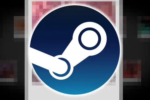 Das Steam-Logo, umgeben von verpixelten Spielcovern. Entdecke hier deine nächsten steam kostenlose spiele!
