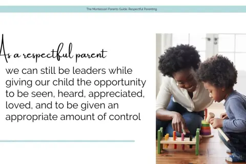 A mother and child engage in play, a scene that embodies the spirit of Montessori learning.