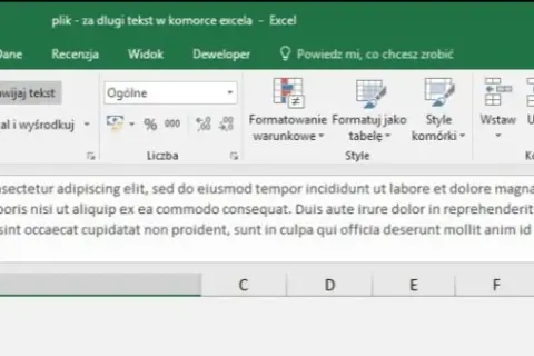 Jak zrobić enter w komórce Excel i poprawić formatowanie tekstu