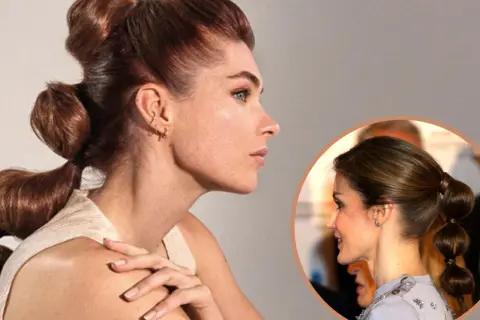 Coleta bubble con pelo corto, un estilo moderno y chic.
