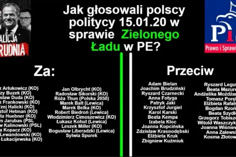 Kto głosował za zielonym ładem? Lista polskich europosłów i ich decyzje