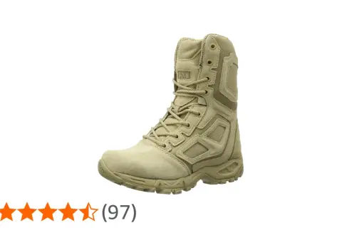 Botas Magnum Elite color arena, ideales para expediciones.