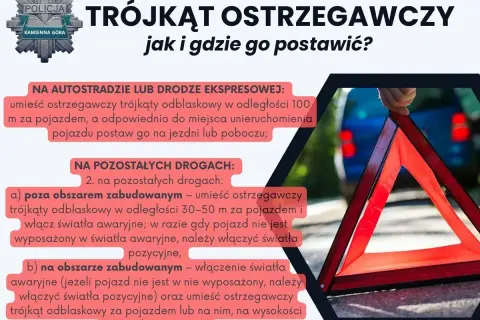 Trójkąt ostrzegawczy odblaskowy: instrukcja, jak i gdzie go ustawić na drodze, by zapewnić bezpieczeństwo.