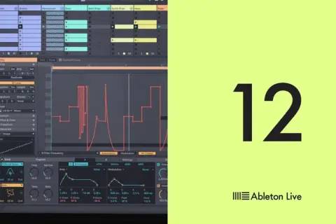 Ableton Live-Oberfläche mit Musik-Sequenzer und Kurven. Beste DAW für kreative Musikproduktion.