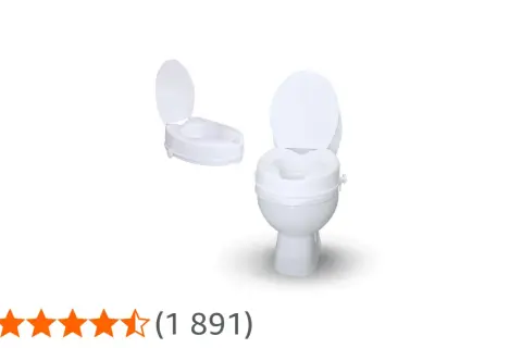 Rehausseur de WC blanc, idéal pour plus de confort. Renseignez-vous sur le rehausseur de WC en pharmacie remboursement.