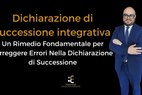 Dichiarazione integrativa per correggere un errore catastale successione. Avvocato con braccia conserte.