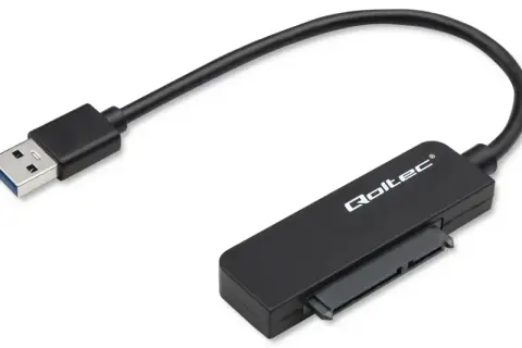 Adapter USB na SATA. Pozwala podłączyć dysk twardy do komputera przez wejście SATA.