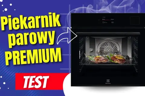 Piekarnik parowy Electrolux Premium w teście. W środku mięso w próżni.