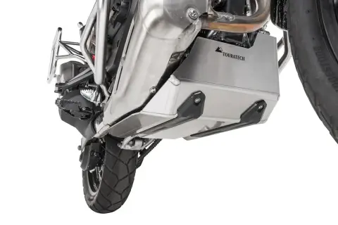 Osłona pod silnik motocykla Touratech, model efecta 95, chroniąca przed uderzeniami.