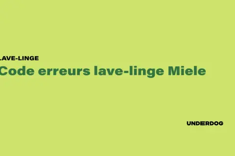Liste code erreur lave-linge Miele. Aide au diagnostic des problèmes de votre appareil.