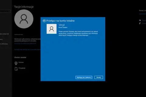 Jak usunąć konto Microsoft z komputera Windows 10 bez utraty danych