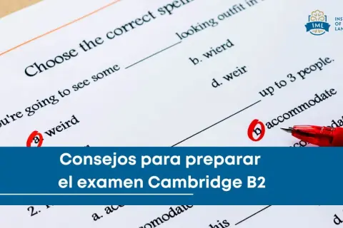 Examen de inglés con opciones marcadas. Consejos para preparar el examen Cambridge B2.