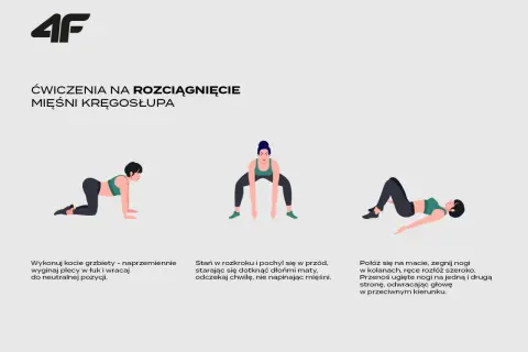 Ćwiczenia na rozciągnięcie mięśni kręgosłupa, by złagodzić ostry ból kręgosłupa lędźwiowego.