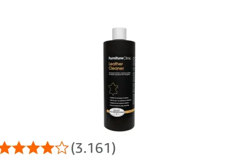Flasche "Leather Cleaner" von FurnitureClinic. Ideal, um hartnäckigen Schmutz und Wachs aus Leder zu entfernen.
