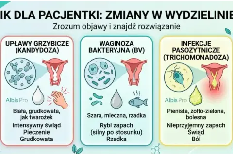 Przewodnik po zmianach w wydzielinie z pochwy: normy, grzybica, waginoza, infekcje pasożytnicze i przyczyny. Konsultacja lekarska jest kluczowa!
