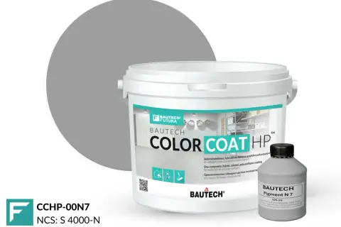 Farba antypoślizgowa do betonu Bautech Color Coat HP w kolorze szarym. Idealna do zabezpieczania powierzchni betonowych.