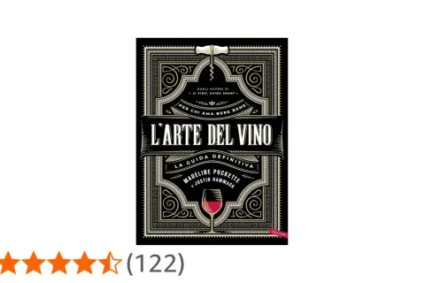Copertina del libro "L'Arte del Vino", una guida definitiva che esplora i diversi tipi di vitigni e la loro espressione nel bicchiere.